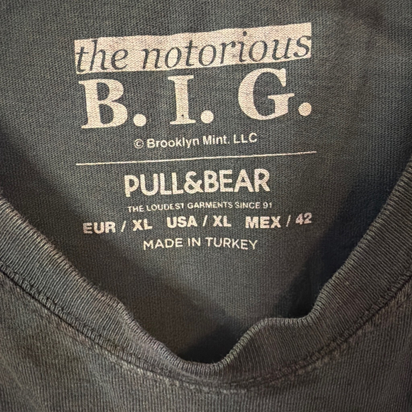 Brooklyn Mint PULL&BEAR Notorious B.I.G XL Biggie Vintage Hip Hop Rap T-shirt - Picture 2 of 4
